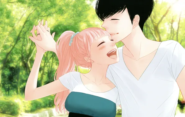 Picture girl, guy, vocaloid, Vocaloid, luka, just Be Friends