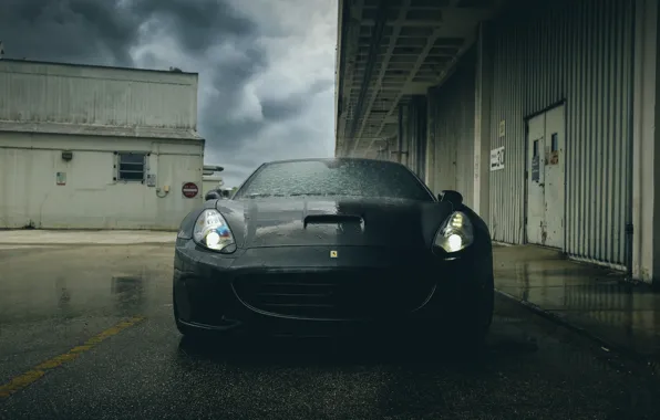 Picture Ferrari, supercar, black, California