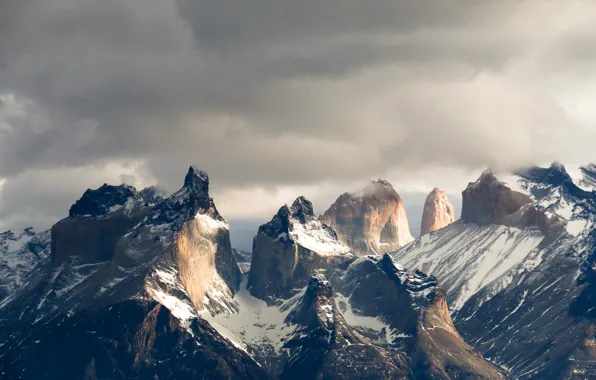Picture clouds, South America, Patagonia, the Andes mountains