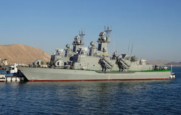 Picture ship, Navy, Turkmenistan, The Caspian sea, Rocket, &quot;Aderman&quot;