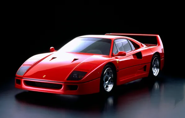 Picture red, Ferrari, F40