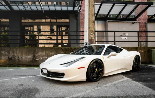 Picture Ferrari, White, Italy, Ferrari, 458, Italia