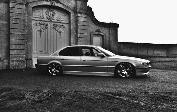 Picture tuning, BMW, Boomer, BMW, drives, stance, E38, 750il