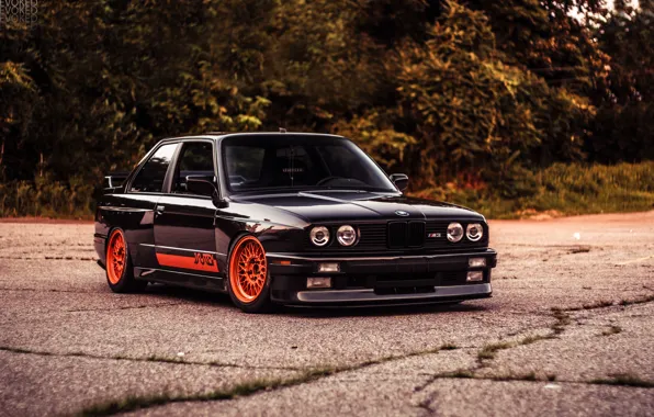 Picture BMW, black, E30