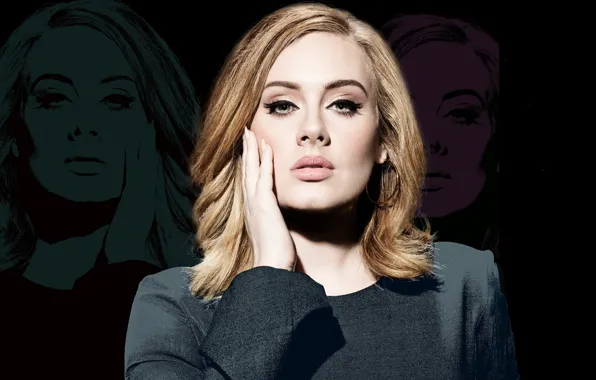 Picture portrait, singer, Adele