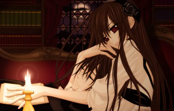 Picture look, girl, love, romance, candle, hugs, guy, relationship, Vampire Knight, lie
