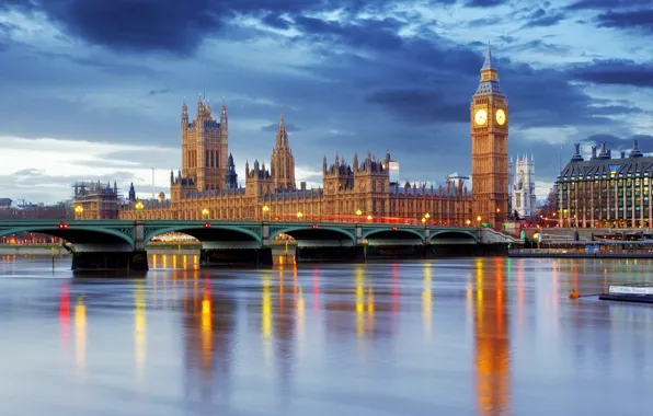 Picture England, London, Big Ben, London, England, Big Ben, Thames River, Westminster Abbey