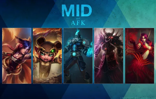 Picture league of legends, afk, mid