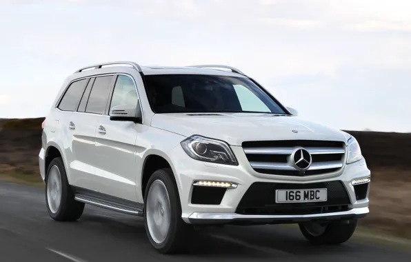 Picture road, auto, Mercedes-Benz, in motion, AMG, Sports Package, BlueTec, GL 350