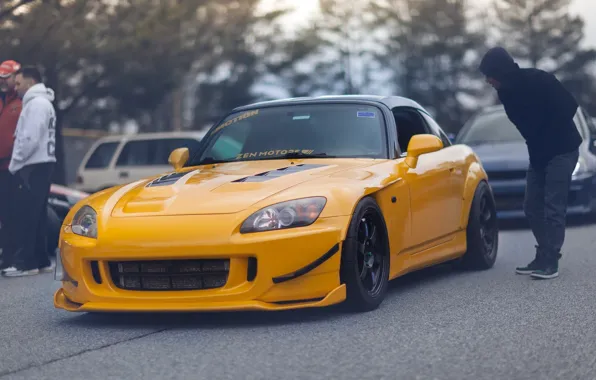 Picture honda, japan, jdm, tuning, low, stance, s2000, vtec, yelow