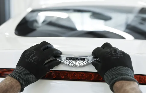 Picture Aston Martin, Gloves, Logo, One-77, Exclusive
