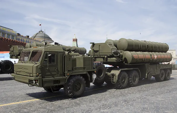 Picture holiday, victory day, parade, red square, complex, S-400, anti-aircraft missile