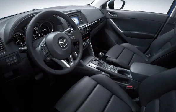 Picture interior, the wheel, salon, Crossover, Mazda CX-5