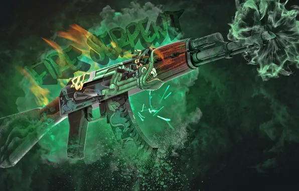 Picture Green, Skin, CS:GO, AK-47