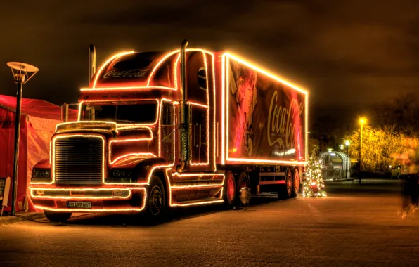 Picture new year, Christmas, coca cola, Coca Cola, Christmas truck, christmas truck
