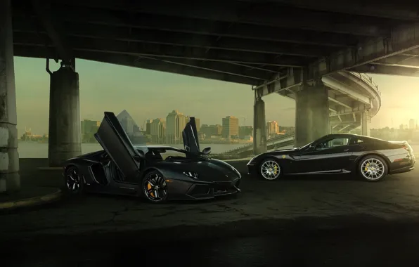 Picture Lamborghini, Ferrari, V12, LP700-4, Aventador, Supercars, Cars, Supercars, 599 GTB