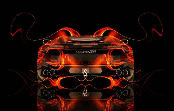 Picture Lamborghini, Fire, Orange, Orange, Flame, Fire, Abstract, Flame, Abstract, Black, Lamborghini, el Tony Cars, Tony …