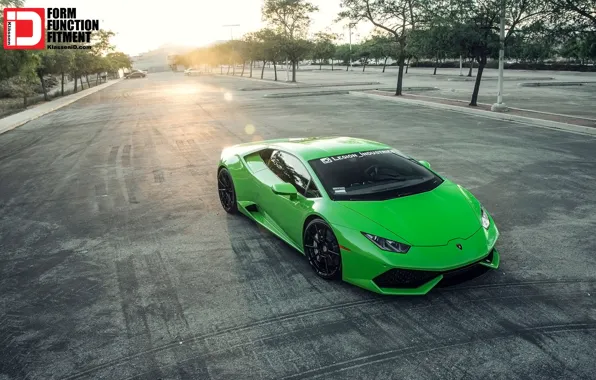 Picture Lamborghini, Car, Green, Lambo, Tuning, Vehicle, 2015, Huracan, LP 610, Classes, 2015 Lamborghini LP 610-4 …