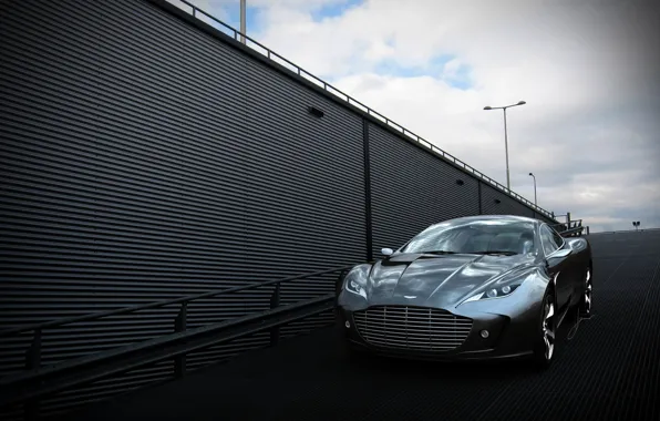 Picture Aston Martin, Auto, The concept, Grey, Gauntlet, The front