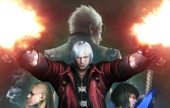 Picture Dante, Devil May Cry, Virgil, Lady, Mary, Trish, Devil May Cry 4 Special Edition