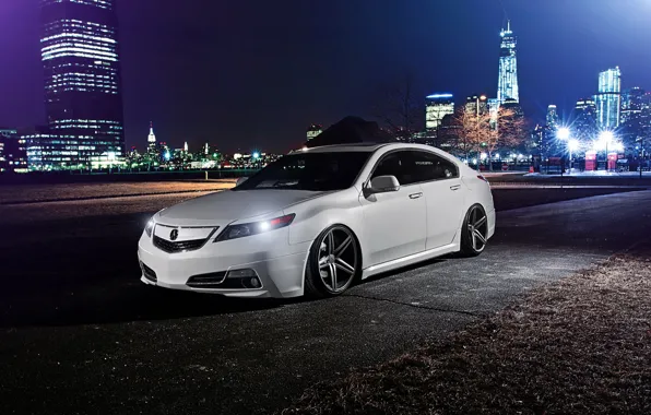 Picture night, tuning, stance, Acura, Acura TL