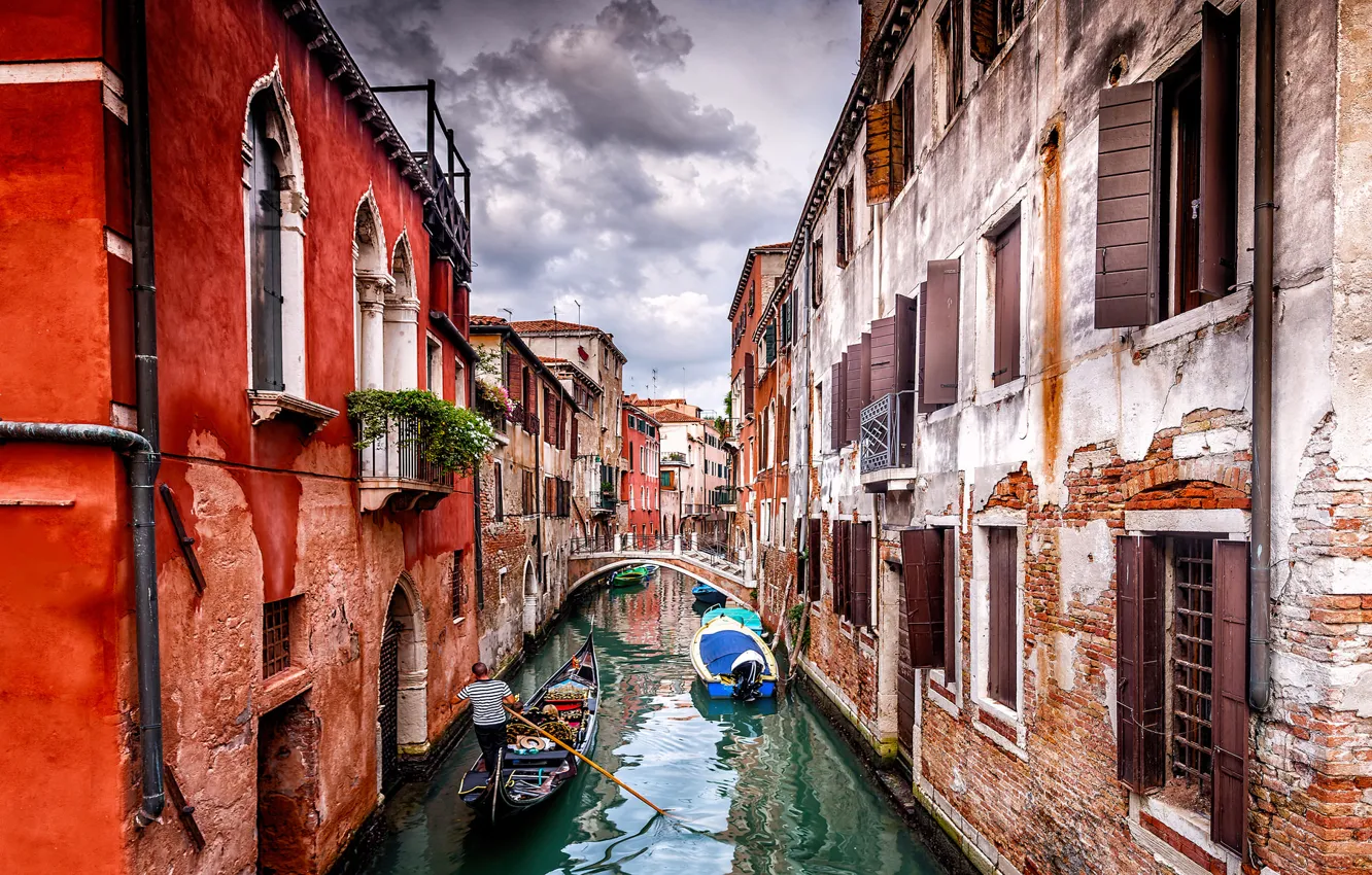Photo wallpaper Venice, Architecture, Gondola