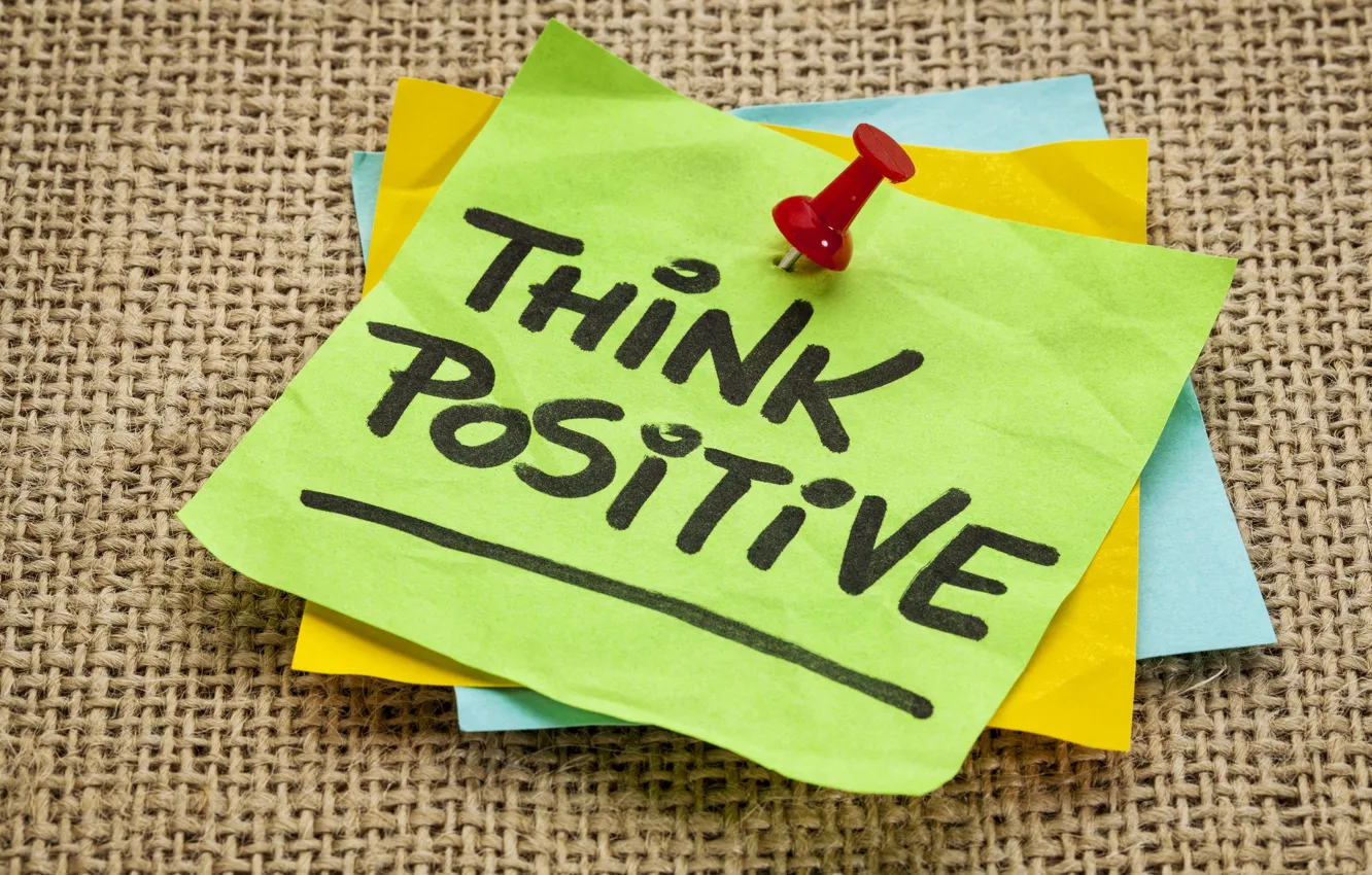 Wallpaper paper, ink, quote, think positive images for desktop, section  минимализм - download