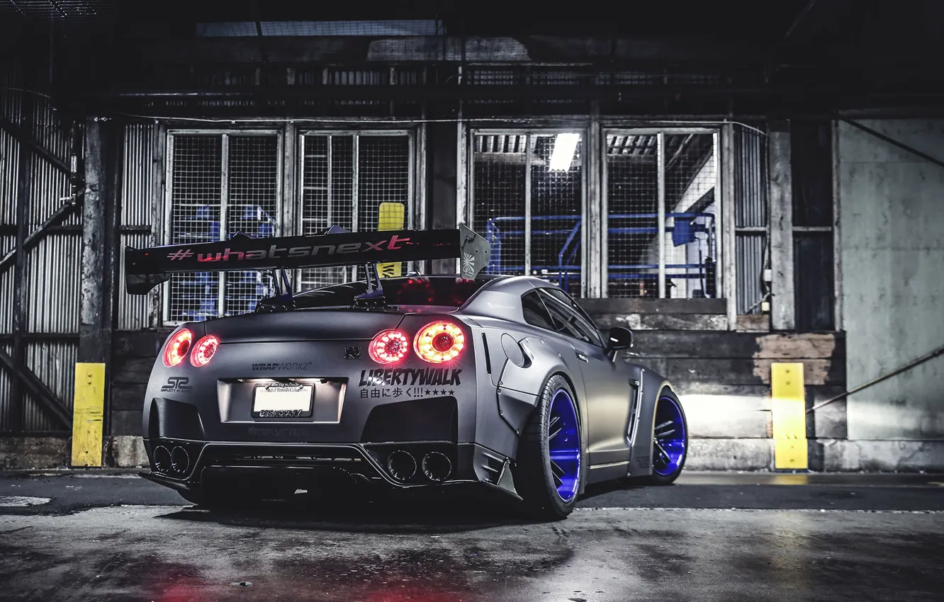 Wallpaper Nissan Gt R Car Side Tuning Wheels Spoiler Rear Liberty Walk Lb Perfomance Images For Desktop Section Nissan Download