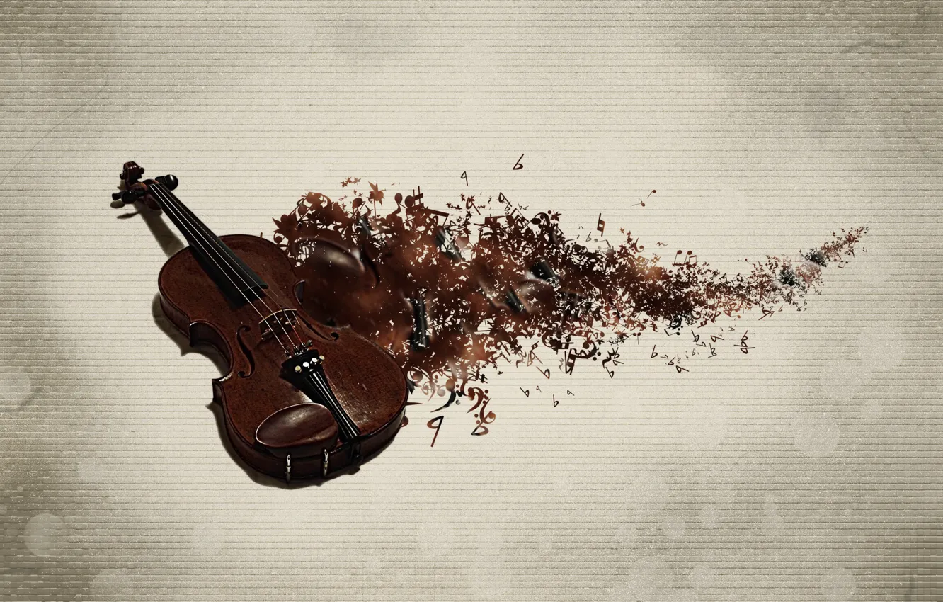 Wallpaper BACKGROUND, TEXTURE, NOTES, TOOL, VIOLIN, KEYS images for  desktop, section музыка - download