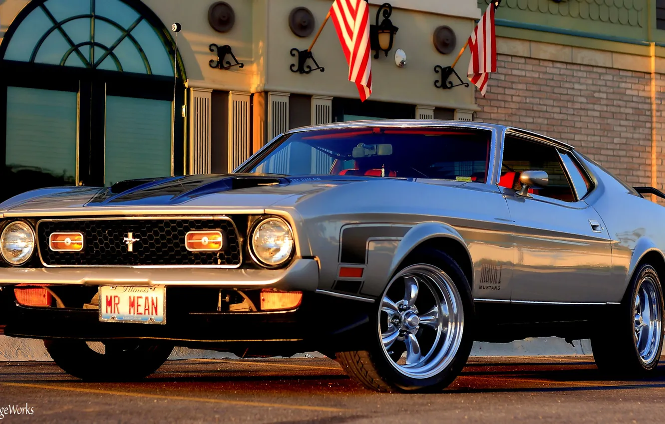 Photo wallpaper Mustang, Ford, 1971 Ford Mustang