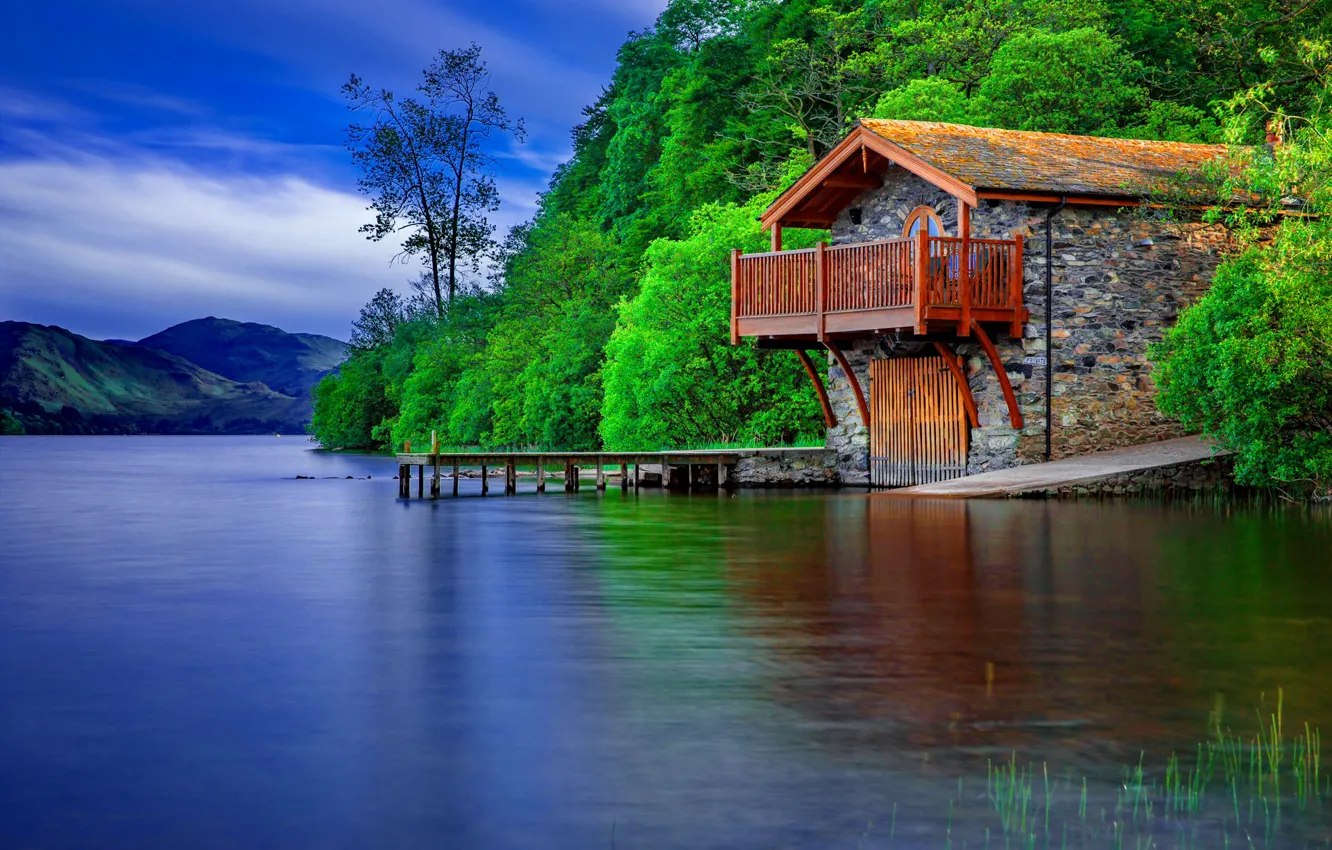 Wallpaper house, nature, water, lake, place images for desktop, section  природа - download