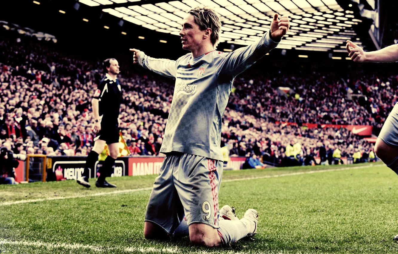 Wallpaper field, grass, joy, football, victory, sport, sport, athletes,  Fernando Torres, football liverpool, Liverpool, players, moments of victory  images for desktop, section спорт - download