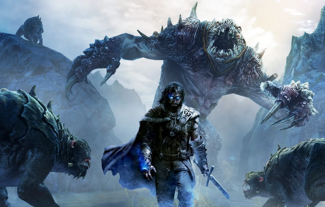 Wallpaper magic, people, monsters, Middle-Earth Shadow of Mordor images for  desktop, section игры - download
