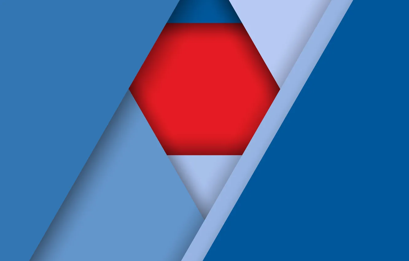 Photo wallpaper Android, Red, Circles, Blue, Design, 5.0, Line, Lollipop, Abstraction, Rhombus, Material