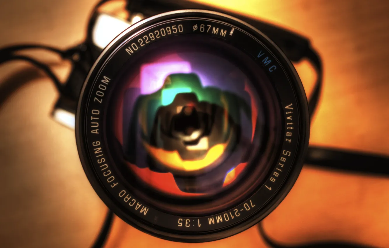 Photo wallpaper HDR, Reflection, the camera, lens, rainbow, photography, camera, canon, canon eos 450d, Minolta Srt 101b, …