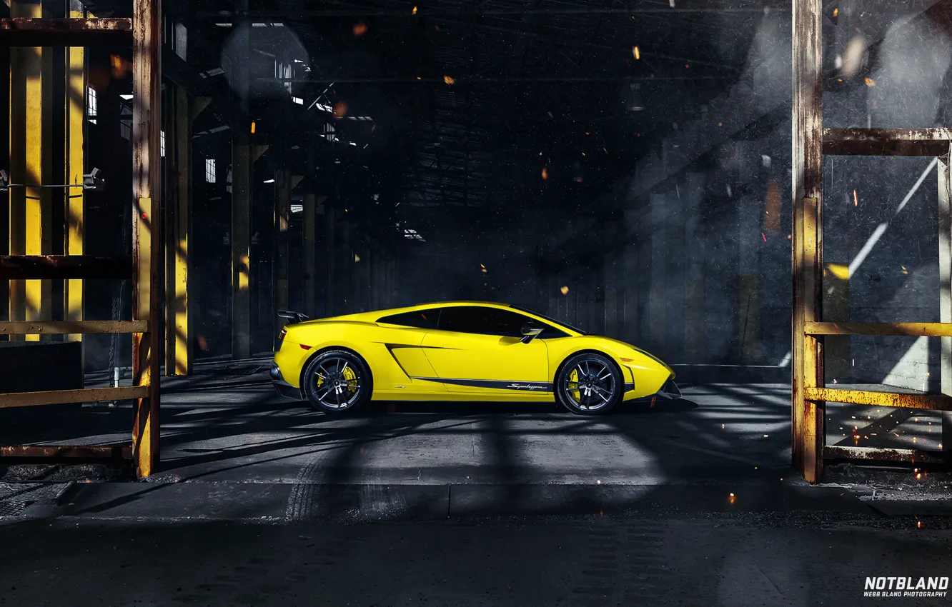 Photo wallpaper Lamborghini, Superleggera, Gallardo, drives, LP 570-4, side, tinted, notbland, Webb Bland