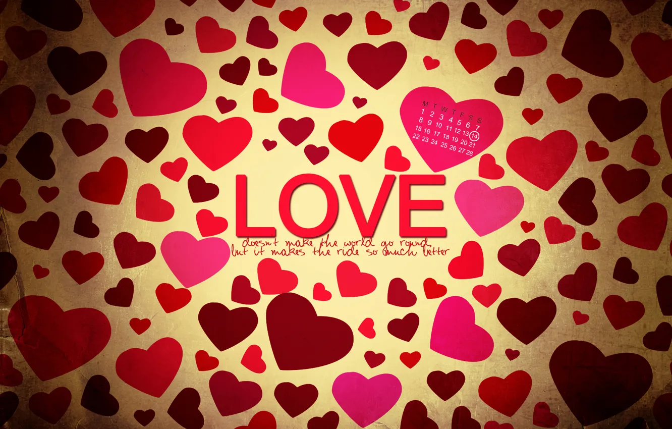 Wallpaper love, heart, Valentine's day, date, February images for desktop,  section настроения - download