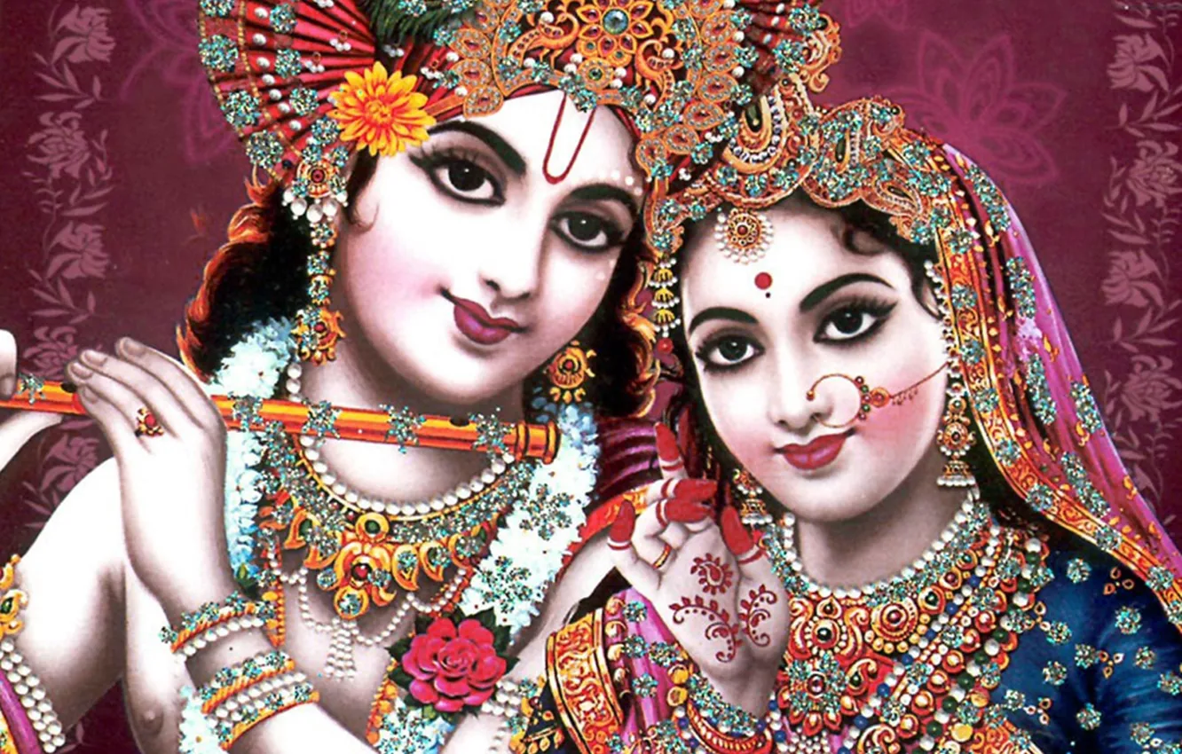 Wallpaper god, indian god, radha, radha krishna, gita, krisha images for  desktop, section абстракции - download