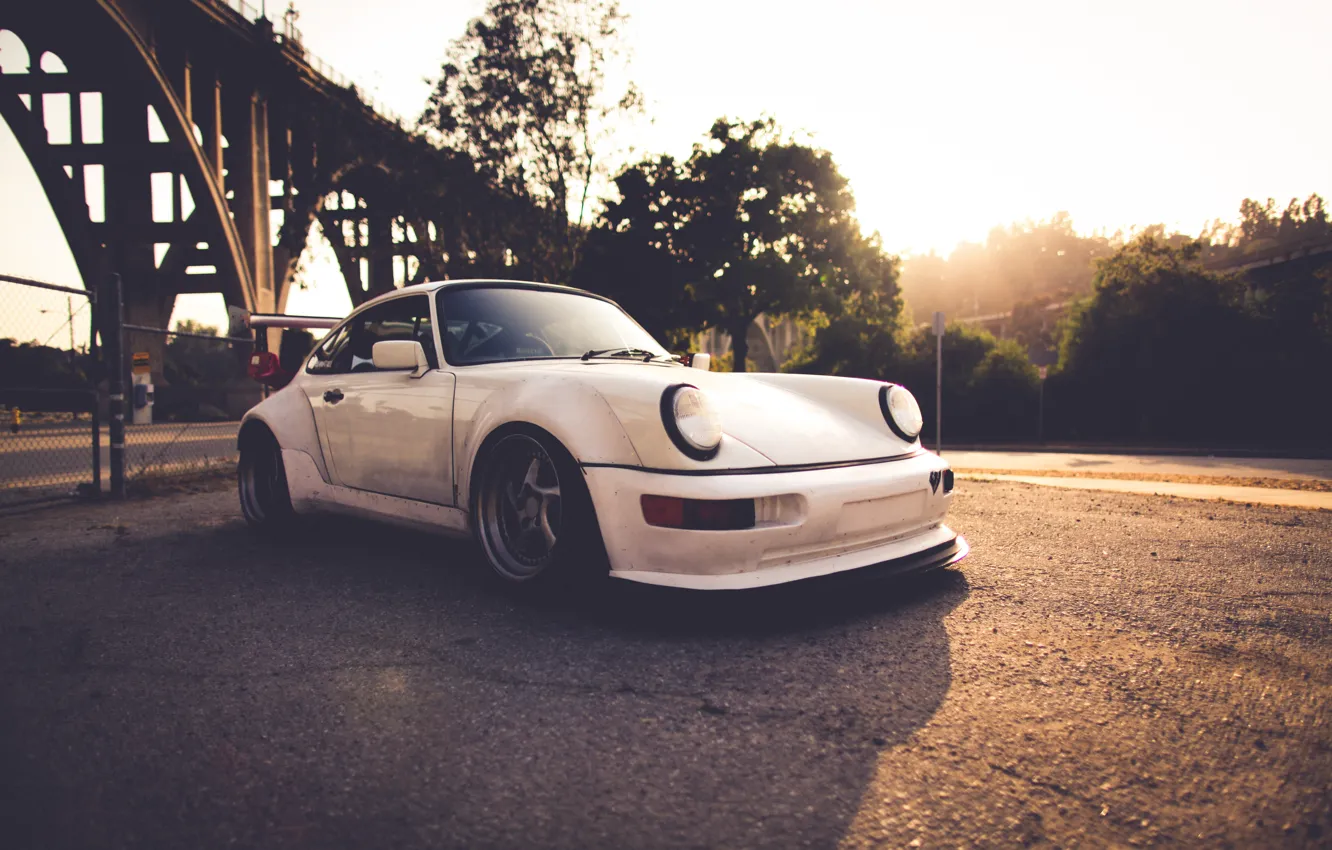 Photo wallpaper white, 911, Porsche, Porsche, Carrera, 993