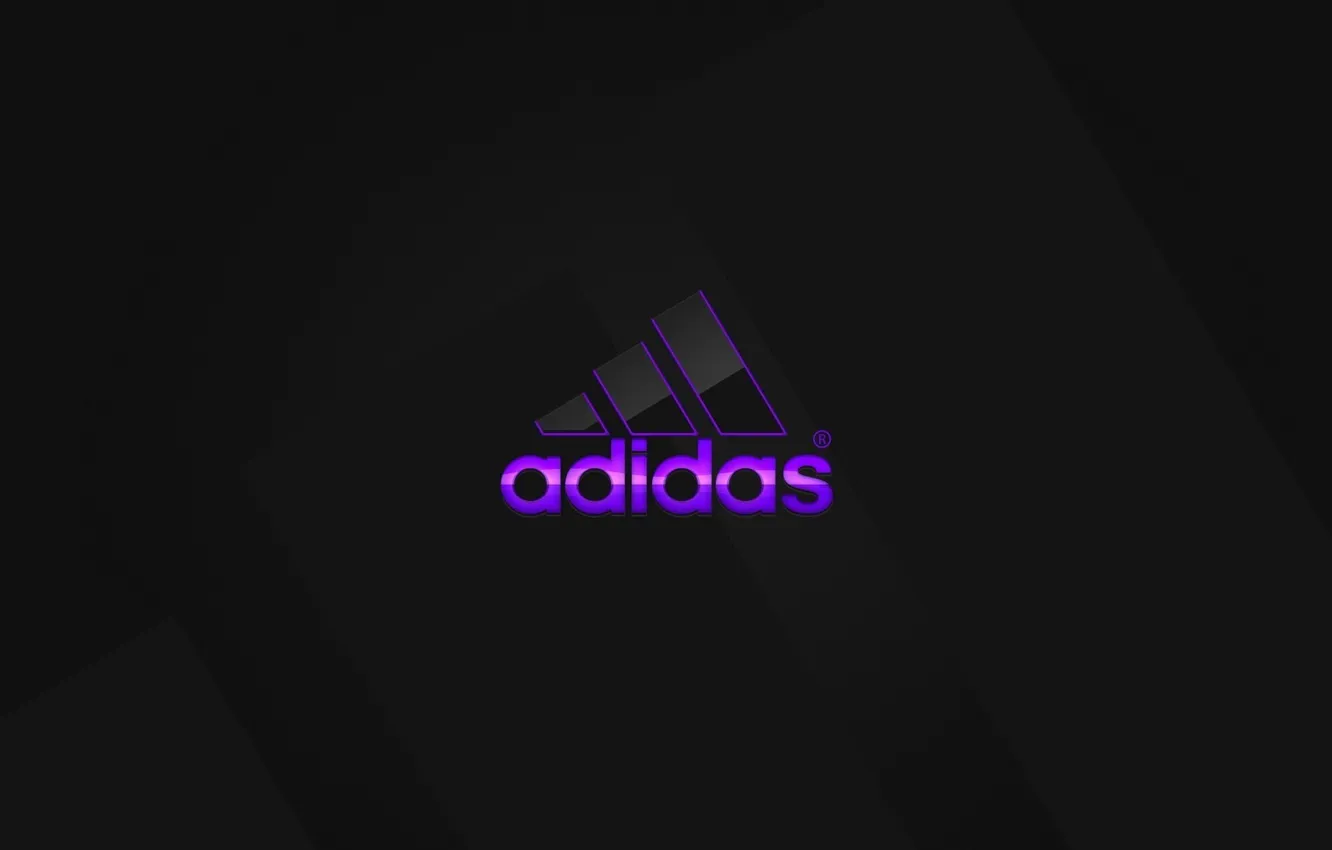 Wallpaper purple, logo, logo, Adidas