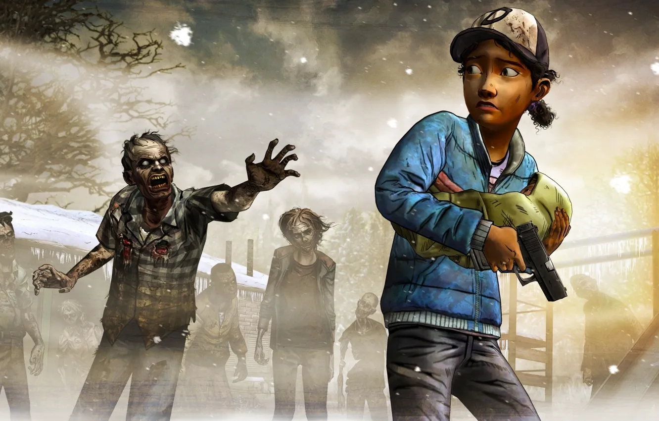 Wallpaper Look Weapons Zombies The Situation Telltale Games A Telltale Games Series Survivors Clementine The Walking Dead Season 2 Episode 5 Episode 5 Images For Desktop Section Igry Download
