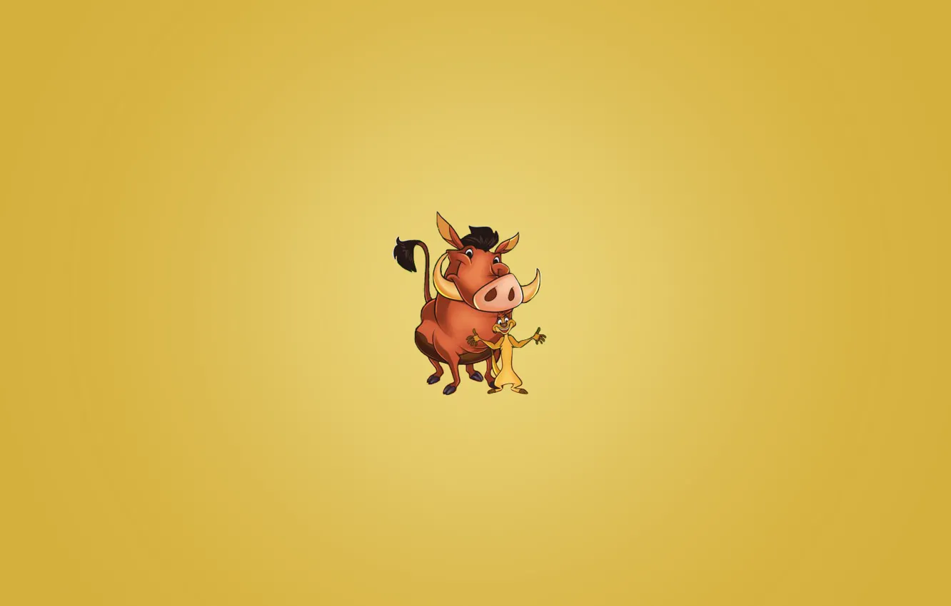 Wallpaper Timon, Pumbaa, Timon and Pumbaa images for desktop, section  минимализм - download