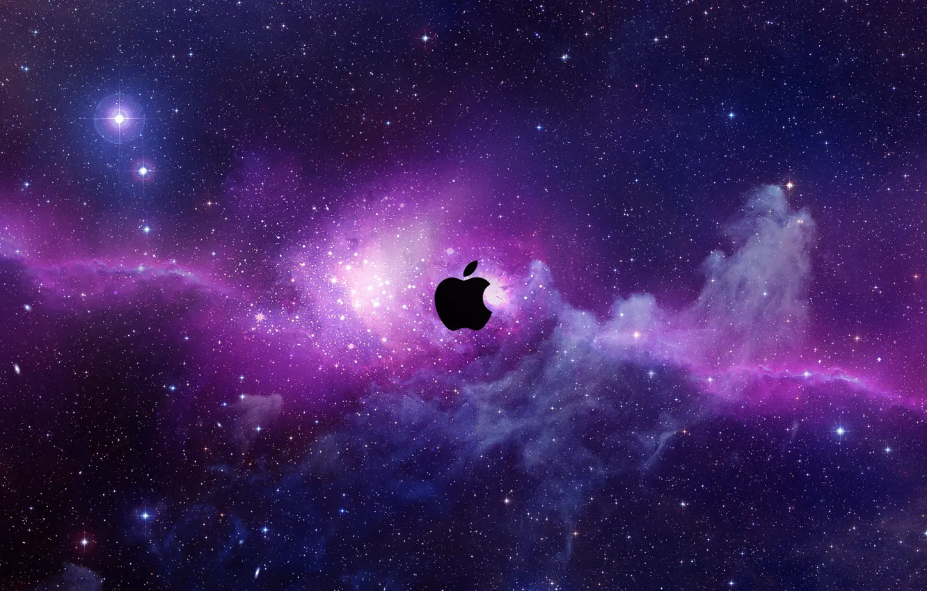 Wallpaper apple, space, mac, computer