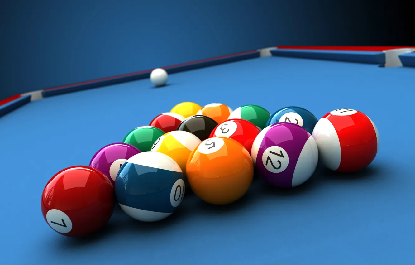 Photo wallpaper white, abstraction, table, balls, the game, ball, Billiards, art, pyramid, pool, triangle, pool, billiards, wallpaper., …