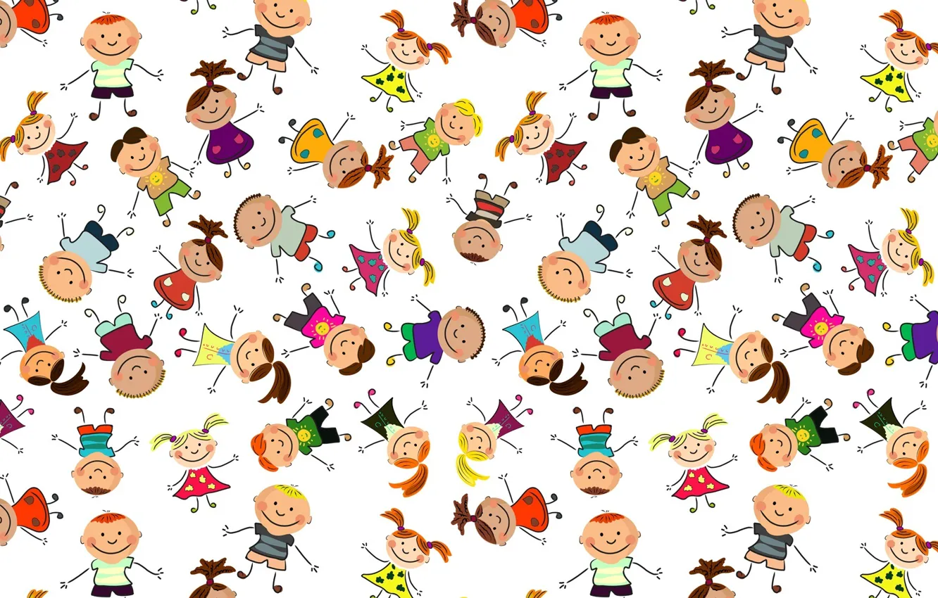 Wallpaper children, background, mood, figure, texture, art, children's  images for desktop, section стиль - download