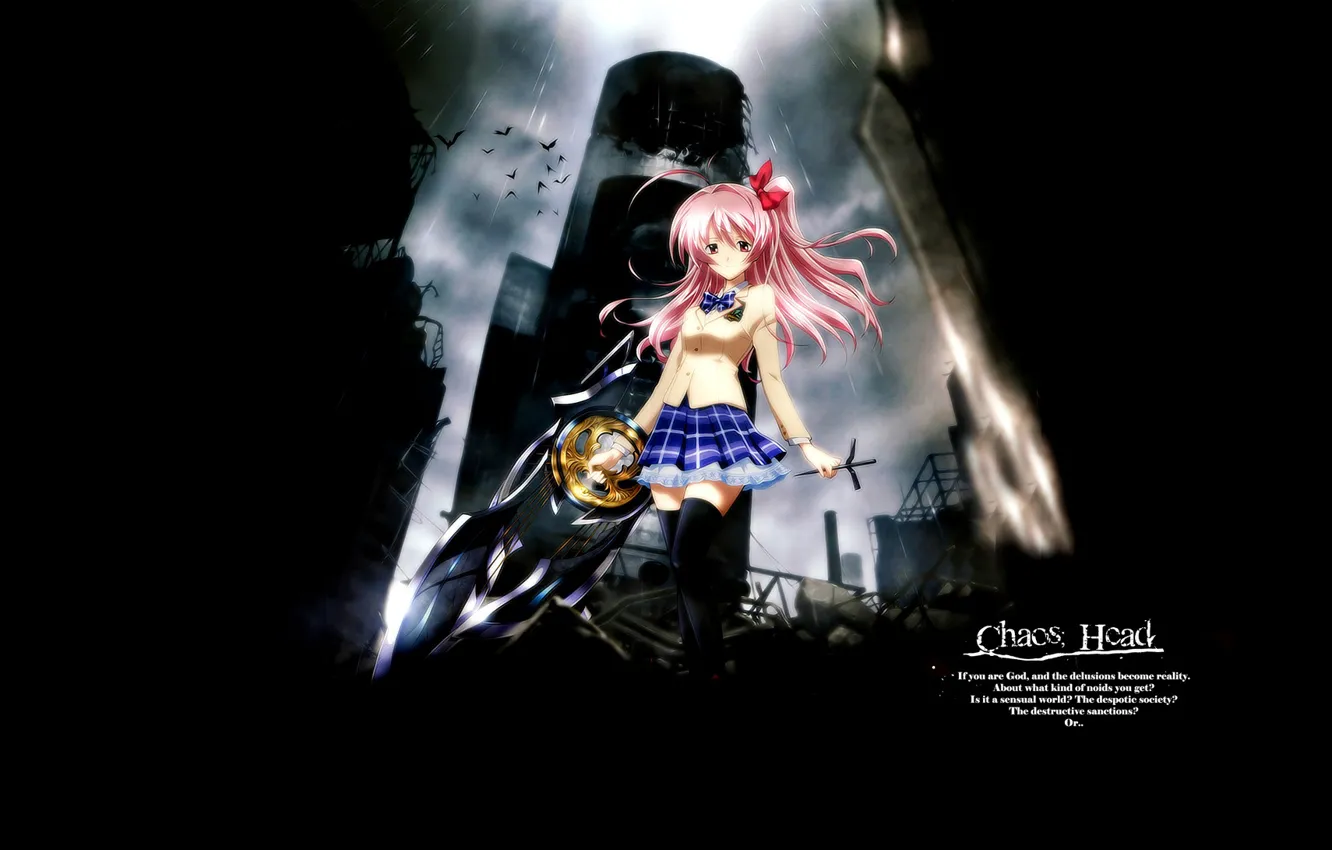 Wallpaper Girl Sword Anime Chaos Top Chaos Head Images For Desktop Section Prochee Download