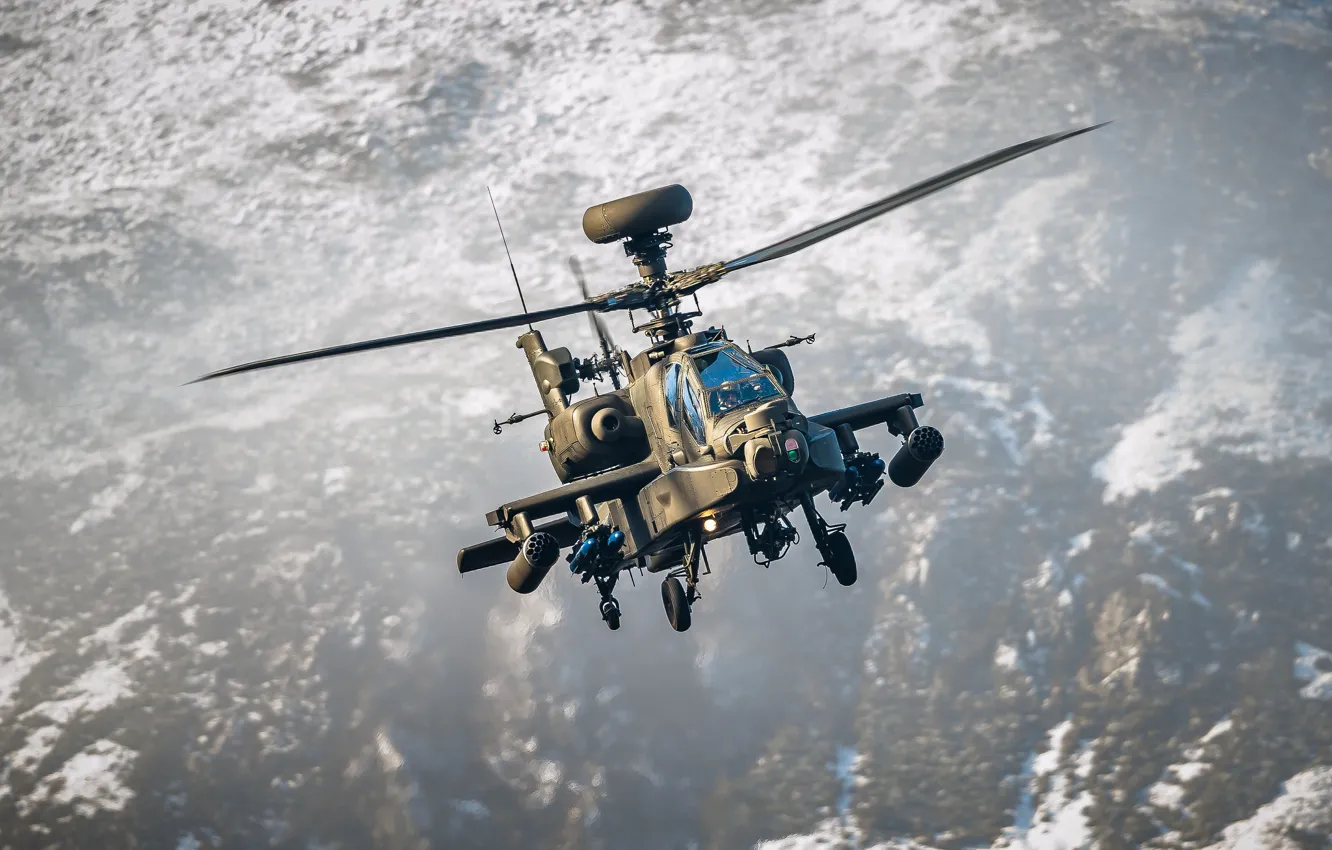 Wallpaper helicopter, Apache, shock, AH-64, 