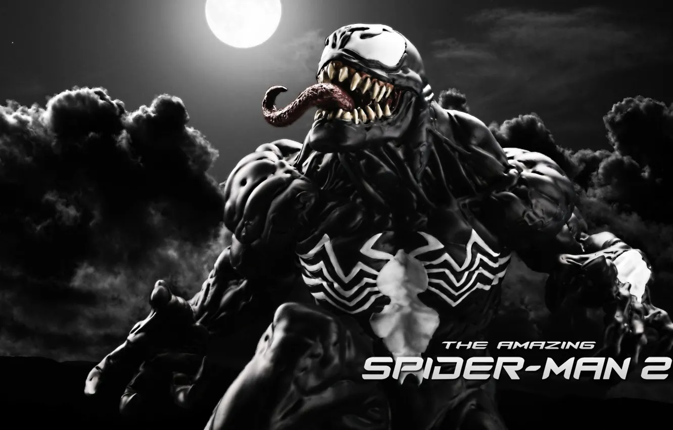 Photo wallpaper fan art, Marvel Comics, Venom, The Amazing Spider-Man 2, Eddie Brock, Symbiote