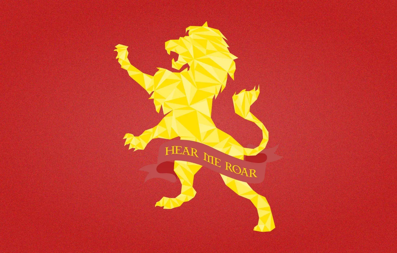 Wallpaper gold, lion, A Song of Ice and Fire, Game of Thrones, House  Lannister, Hear me Roar images for desktop, section минимализм - download