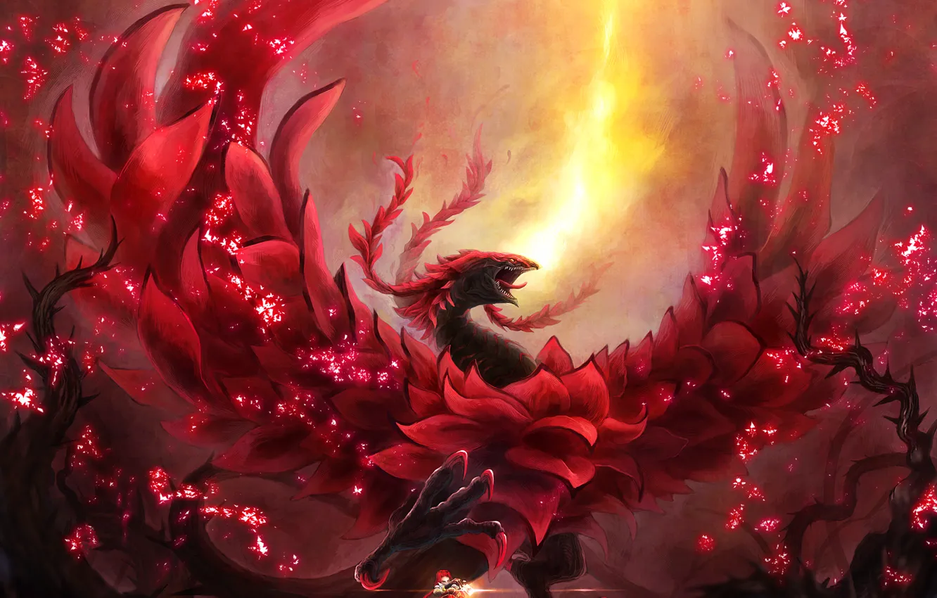 Black rose dragon anime